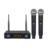 UHF 2 channels wireless microphone