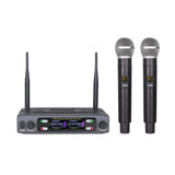 UHF 2 channels wireless microphone