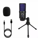 USB wired live streaming/recording condenser microphone