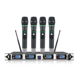 UHF 4channels wireless microphone